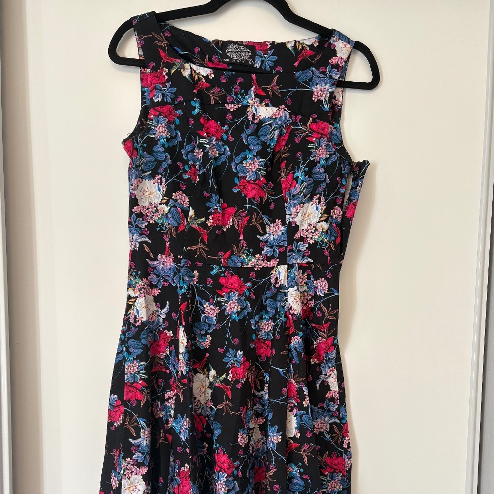 Hearts & Roses fit & flare floral dress